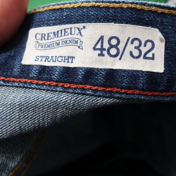 DANIEL CREMIEUX STRAIGHT FIT DENIM BLUE JEANS MENS SIZE 48X32 - Picture 6 of 7